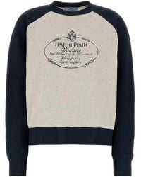 Prada - Graphic Crew Neck Sweatshirt - Lyst