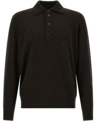 ZEGNA - Wool And Cashmere Polo Shirt - Lyst