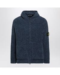 Stone Island - Steel Chenille Zip-Up Hoodie - Lyst
