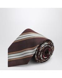 Dries Van Noten - Striped Silk Tie - Lyst