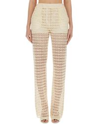 Alysi - Wide Macramé Pants - Lyst