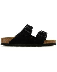 Birkenstock - Arizona Two-Strap Suede Sandals - Lyst