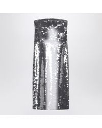 Max Mara - Midi Dress With Gradient Sequin Effect - Lyst