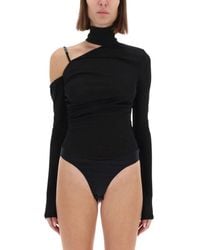 Versace Jeans Couture - Oneshoulder Body Top - Lyst