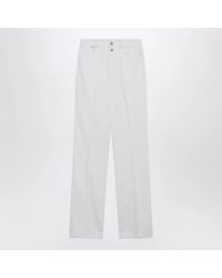 Lemaire - High-Waisted Straight-Leg Jeans With Belt - Lyst