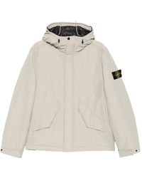 Stone Island - Micro Reps Hooded Down Jacket - Lyst