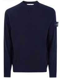 Stone Island - Round Neck Sweater - Lyst