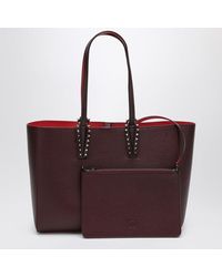 Christian Louboutin - Amara Burgundy Cabata Medium Tote Bag - Lyst