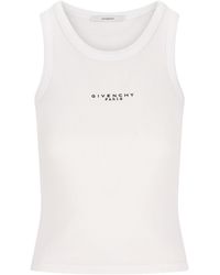 Givenchy - Logo Cotton Tank Top - Lyst