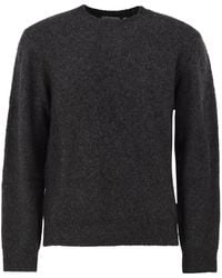 Carhartt - Mélange Crew Neck Knit With Embroidered Logo - Lyst