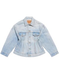 Balenciaga - Hourglass Denim Jacket - Lyst