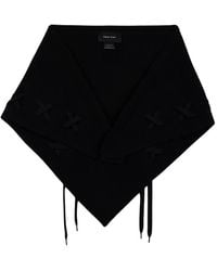 Simone Rocha - Merino Lace Up Neckerchief Scarf - Lyst
