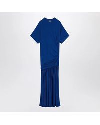 Ferragamo - Dress With Draping - Lyst