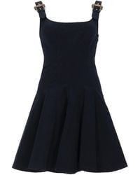 Versace Jeans Couture - Mini Abito Con Fibbie "Baroque" - Lyst