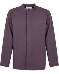 Studio Nicholson - "Karst" Grandad Collar Shirt - Lyst