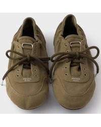 Prada - Cotton Flat Shoes - Lyst
