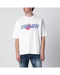 DSquared² - Loosefit Tshirt With Logo Print - Lyst