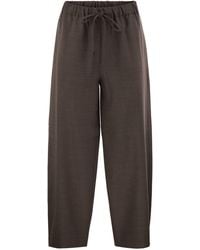 Antonelli - Wide-Leg Wool-Blend Trousers - Lyst