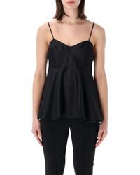 Rohe - Flared Bustier Peplum Top - Lyst