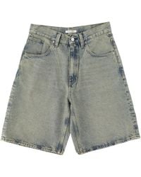 sunflower - Super Wide Organic Denim Shorts - Lyst