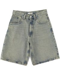 sunflower - Super Wide Organic Denim Shorts - Lyst