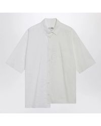 MM6 by Maison Margiela - Two-Tone Cotton Poplin Shirt - Lyst