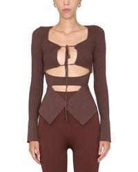 ANDREADAMO - Andreadamo Ribbed Tops - Lyst