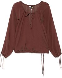 Loewe - Cotton And Silk Blend Blouse - Lyst
