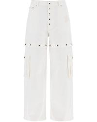 Off-White c/o Virgil Abloh - 90'S Logo Convertible Baggy Jeans - Lyst