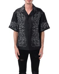 Amiri - Bandana Paint Bowling Shirt - Lyst