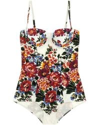 Dolce & Gabbana - Dolce & Gabbana 'Re-Edition 2000' One-Piece Swimsuit - Lyst