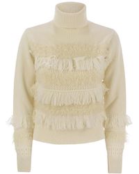 Vanisé - Wool And Cashmere Blend Turtleneck Sweater - Lyst