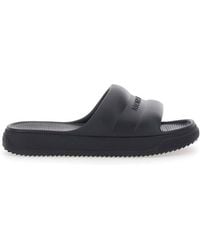 Moncler - Slippers With Embossed Logo - Lyst