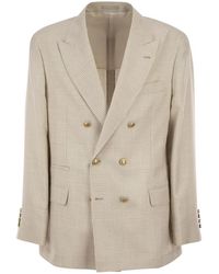 Brunello Cucinelli - Deconstructed One-And-A-Half-Breasted Jacket - Lyst