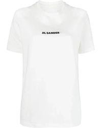Jil Sander - Cotton Crew Neck T-Shirt - Lyst