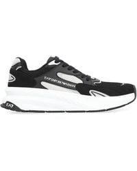 EA7 - Emporio Armani Mesh Sneakers Polyester Trainers - Lyst