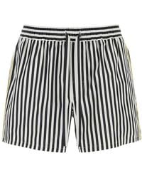 Dolce & Gabbana - Dolce & Gabbana Embroidered Poplin Bermuda Shorts - Lyst