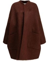 Max Mara - Short Coat Made Of Alpaca And Wool - Lyst