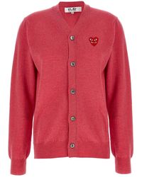 COMME DES GARÇONS PLAY - Wool Cardigan Clothing - Lyst