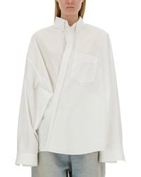 Balenciaga - Wrap Shirt - Lyst
