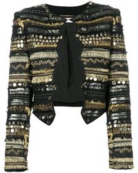 Saint Laurent - Embroidered Fitted Jacket - Lyst