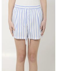 Dolce & Gabbana - Dolce&Gabbana Striped Poplin Shorts - Lyst