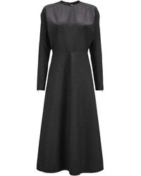 Victoria Beckham - Round Neck Maxi Dress - Lyst