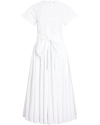 Patou - Short Sleeves Midi Knot Dress - Lyst