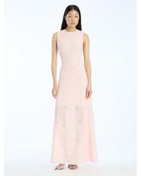 ROTATE BIRGER CHRISTENSEN Glitter Knit Maxi Dress in Natural | Lyst