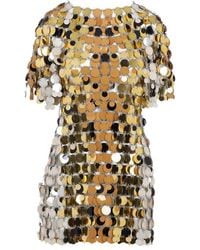 Rabanne - Sparkle Discs Mini Dress - Lyst