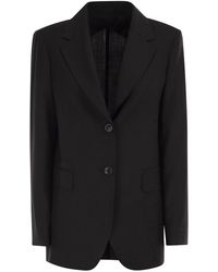 Max Mara - Maxmara Studio Mstassenzi – Pure Virgin Wool Single-Breasted Blazer - Lyst