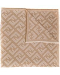 Fendi - Ff Wool Scarf - Lyst