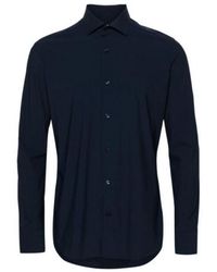 Caliban - Spread Collar Shirt - Lyst