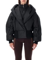 The Attico - Layered Hooded Puffer Jacket - Lyst